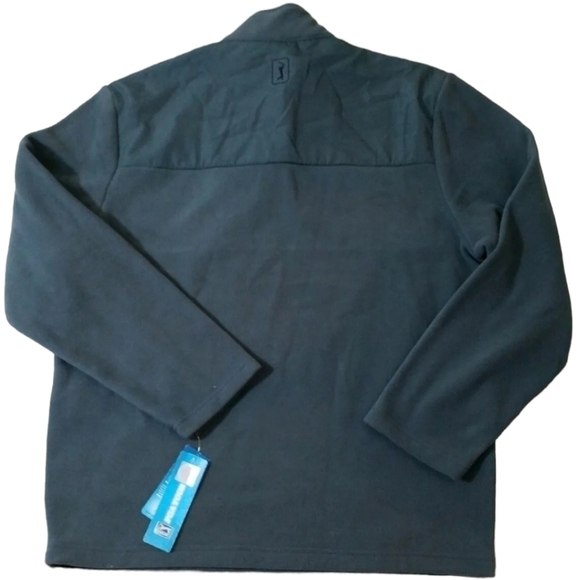 PGA TOUR~Men's Size L~Gray Long Sleeve 1/4 Zip Pullover Athletic Shirt NWT $60 - Picture 3 of 12